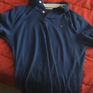 Blue collared Tommy Hilifiger shirt